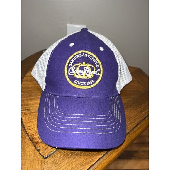 Tangerine Crown‎ Royal Patch Trucker Hat Cap Snap Back Alcohol Promo - Picture 1 of 2